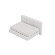 Croydex Soap Dish, Pine, White, One Size
