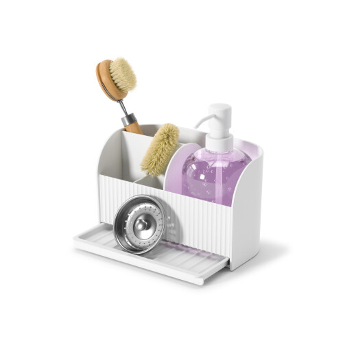 Umbra Umbra Sling Sink Caddy and Soap Pump, White