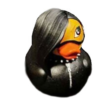 Duckieville Duck Figure Rock Duck Statue to-Lady Valentina 4