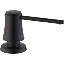 Hansgrohe Soap Dispenser, Metal, Matte Black, 3-Inches Tall