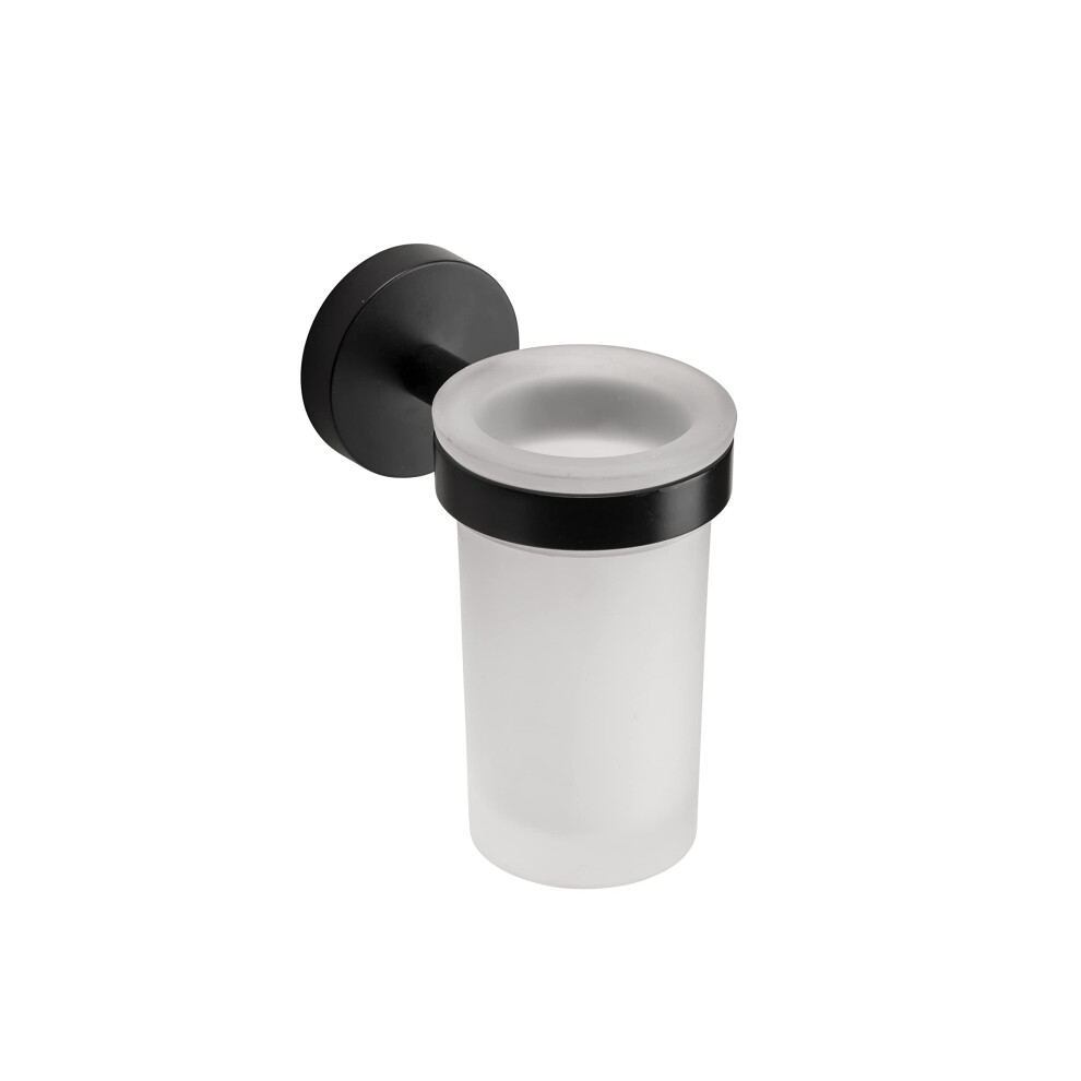 Croydex Epsom Flexi-Fix? - Tumbler & Holder Black