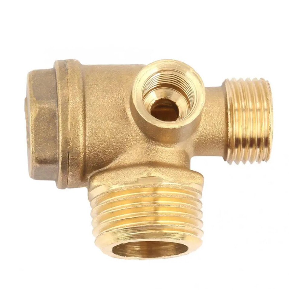 Brass 1/8' 3/8' 1/2' M/F Thread Air Compressor Fittings Male Thread Check Valve 1/8' Female X 3/8' Male X 1/2' Male 9426802364095