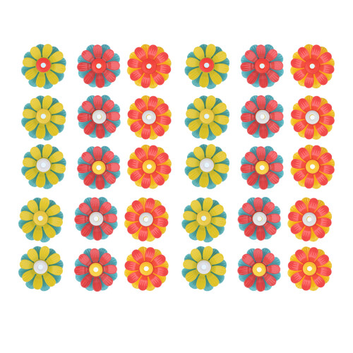9/30pcs Colorful Replacement Flowers for-30 piece set
