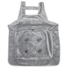 Velours petit animal de compagnie tenant des chats de poche-Gris