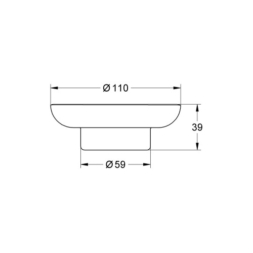 Grohe GROHE essentials transparent soap dish 40368001 (German import) 2