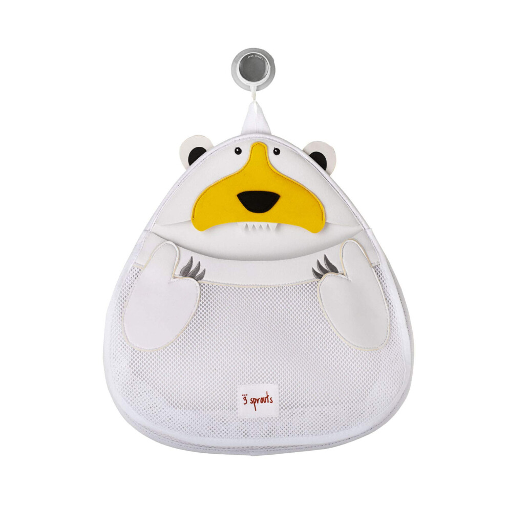 Bath Storage Caddy - Organizer For Shower, Baby And Toys, Polar Bear 3 Sprouts