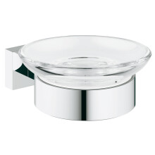 GROHE 40754001 Essentials Frame cube Set with Soap Dish Silver