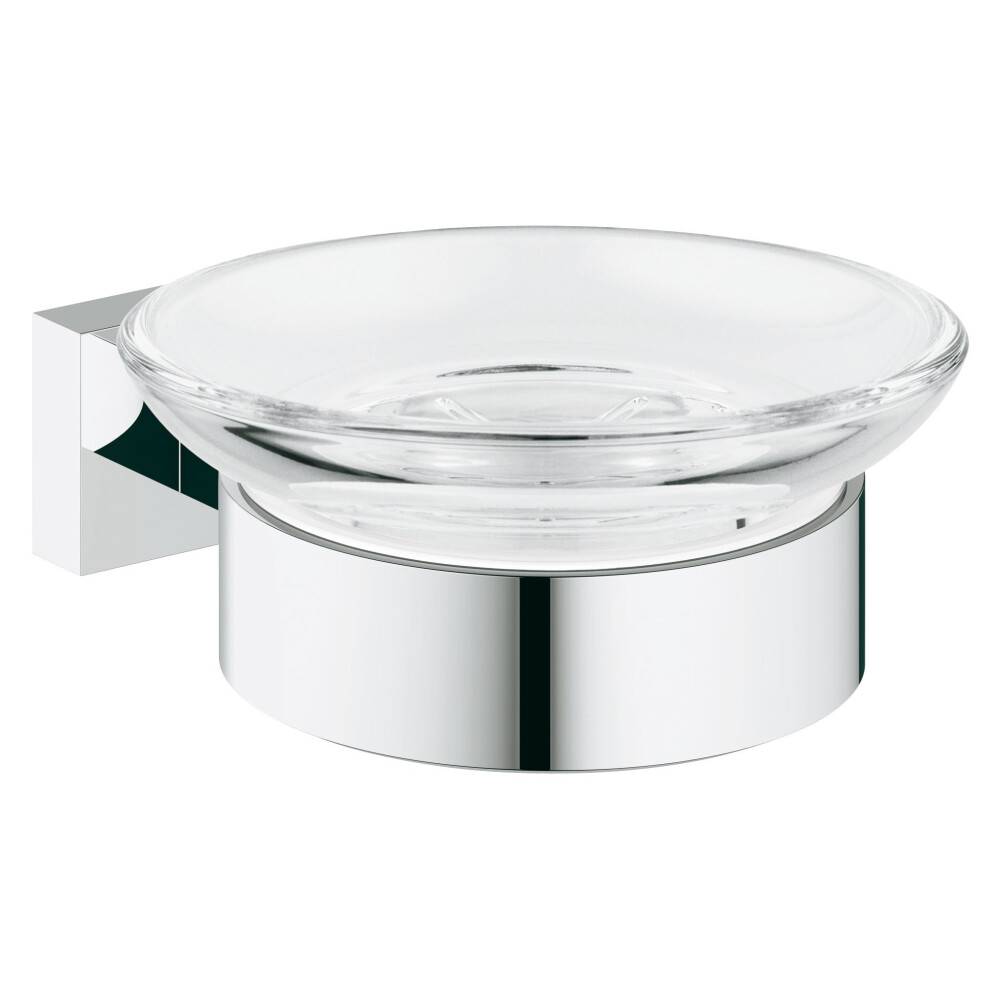 Grohe 40754001 Essentials Frame Cube Set With Soap Dish Silver