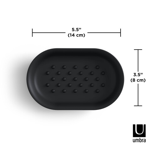 Umbra Umbra Soap Dish, Black, 2
