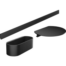 Hansgrohe WallStoris Bathtub Bundle, Bathroom Storage, Accessories Set, no Drilling, Matt Black, 27966670
