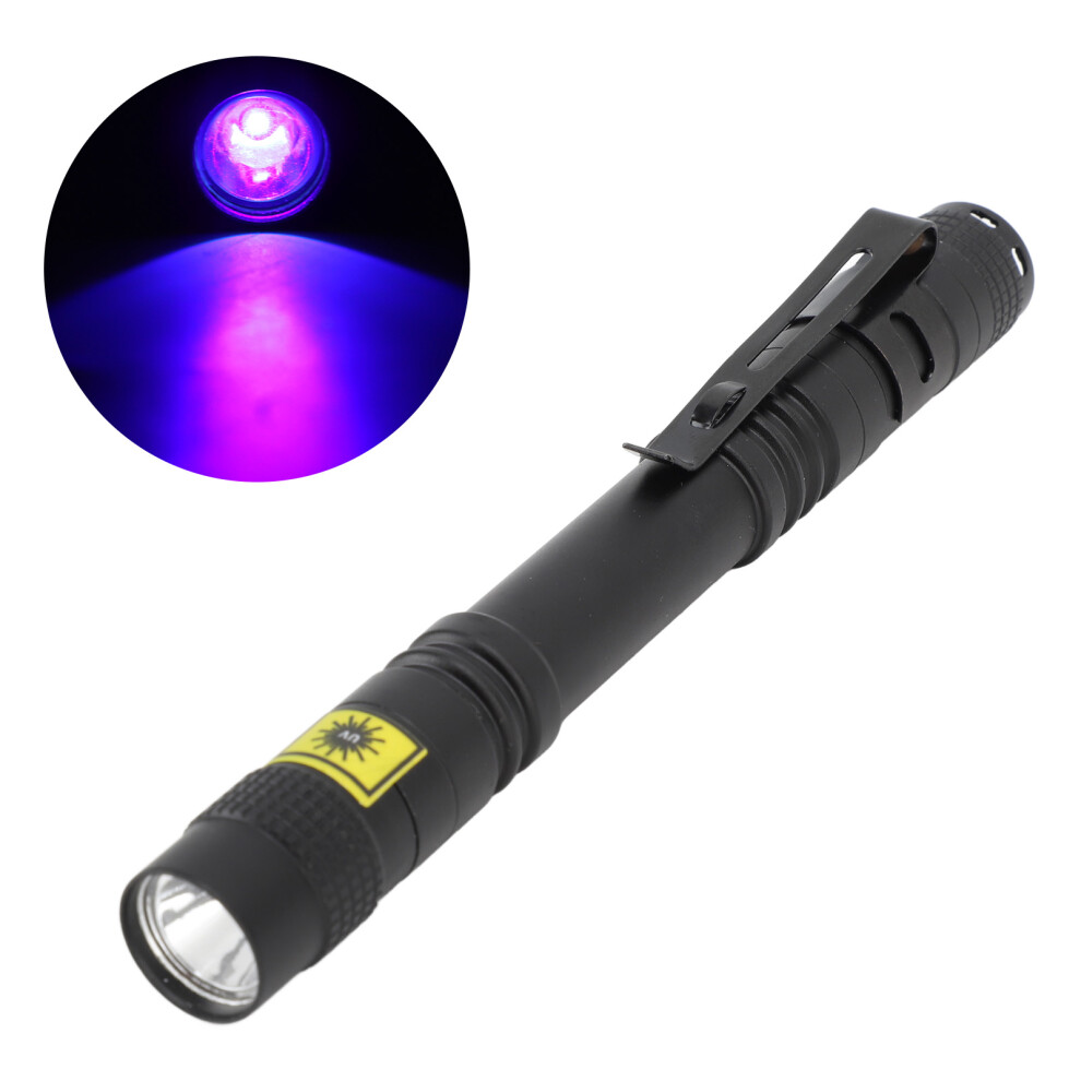 Uv 365Nm Led Blacklight Flashlight For Detection, 13Cm, Aluminum 7671368760061