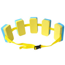 Swim Belt - Adjustable EVA Float Belt for Children, Non-Slip Water Aerobics Aid, Blue and Yellow, Parent-Child Interaction