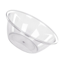 Transparent Plastic Wash Basin Large Capacity Thick Durable Round Tub for Laundry Vegetables Kitchen