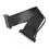 Câble riser PCI-E Gen4, blindé contre les interférences électromagnétiques, format flexible, coudé à 180, rétrocompatible, connecteurs 4