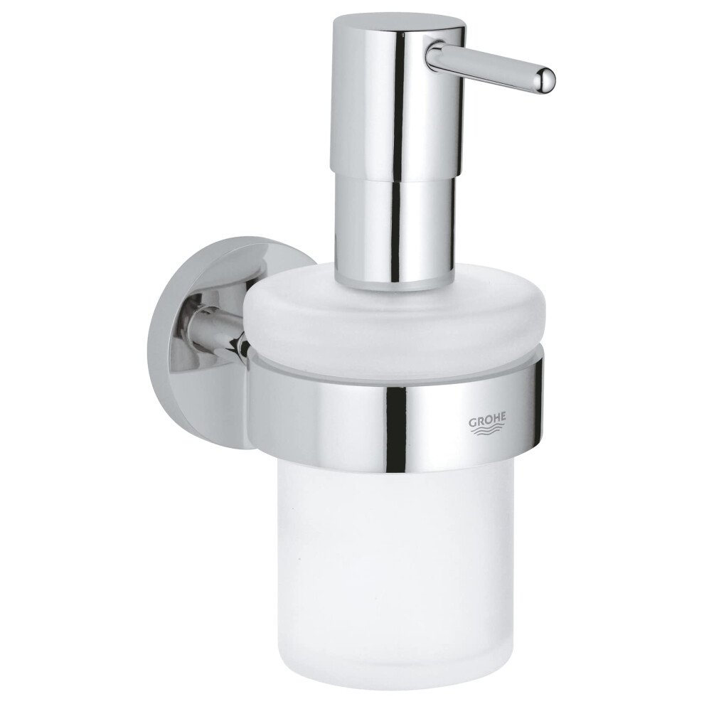 Grohe Start Quickfix Soap Dispenser With Holder (Metal And Glass, Filling Quantity 160 Ml, Concealed Fastening, Including Screws And Dowels, Easy To