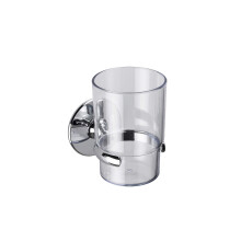 Croydex Chrome Duo Fix Glue or Screw Fix Slim Design Tumbler,9 x 6.5 x 9.5 cm