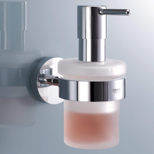Grohe GROHE 40448001 Essentials Soap Dispenser with Silver Holder 2