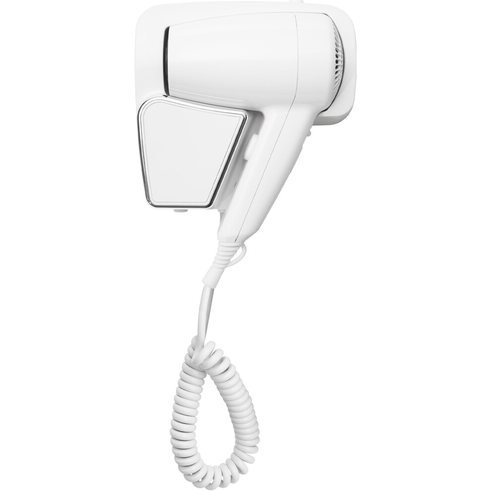 Corby White 1200W Wall/Drawer Mounted Hair Dryer (Linton/Rcy-67250) Without Shaver Socket In & Chrome