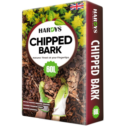 60L Wood Bark Chippings Soft Mulch Garden
