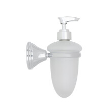 Croydex Westminster Soap Dispenser - Chrome & Glass