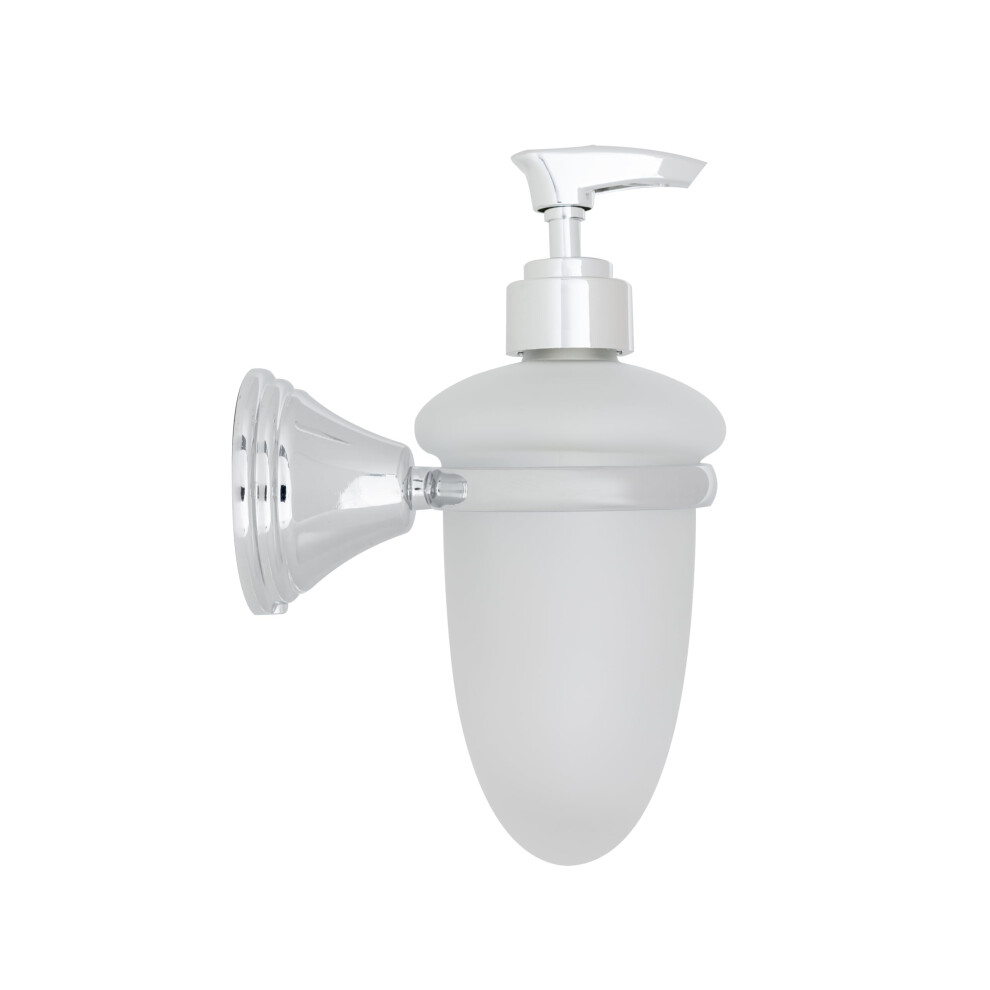 Croydex Westminster Soap Dispenser - Chrome & Glass