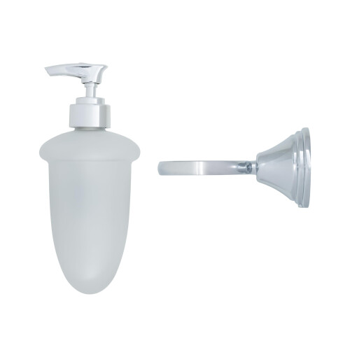 Croydex Croydex Westminster Soap Dispenser - Chrome & Glass 1