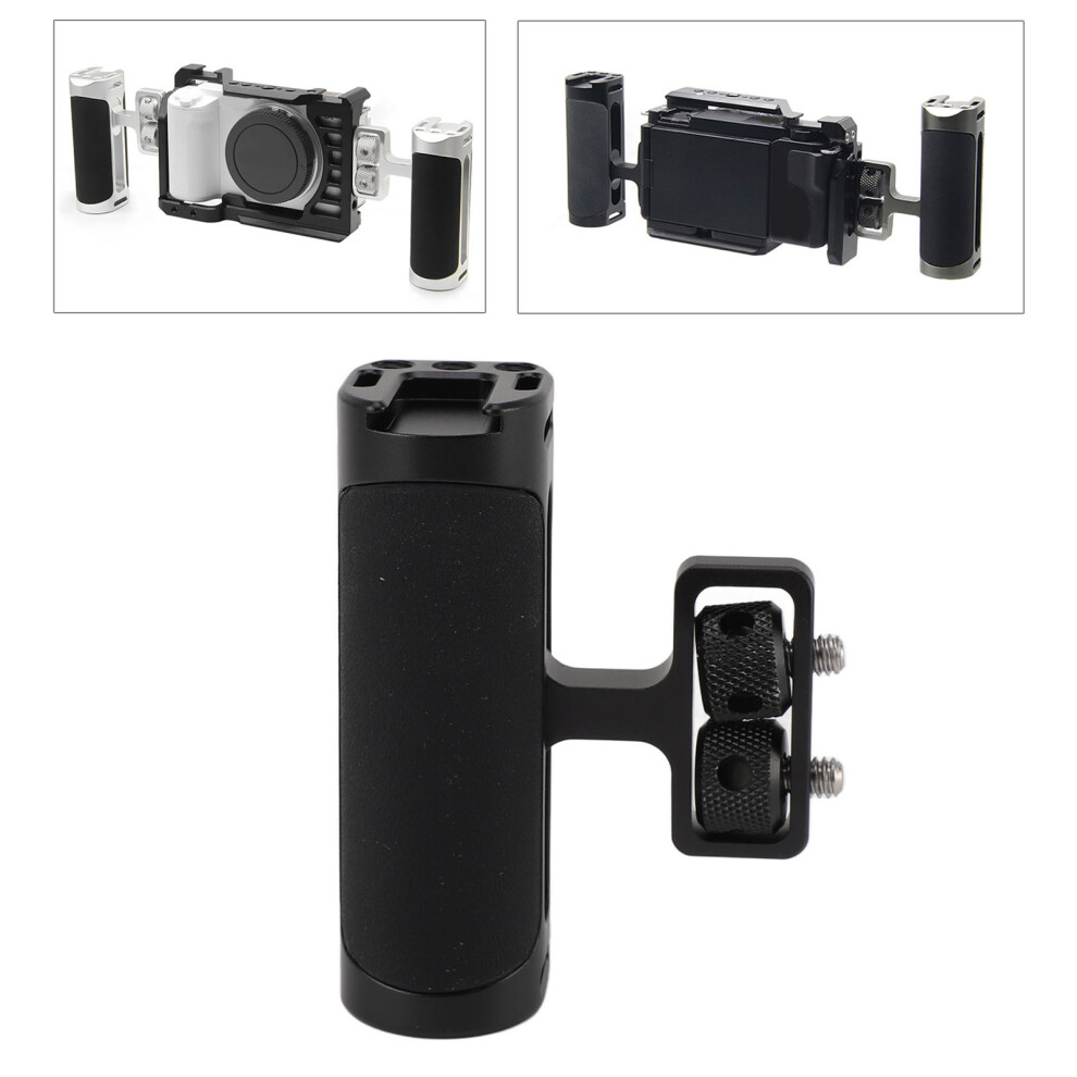 Universal Aluminum Alloy Camera Cage Side Handle Grip With Cold Shoe Mount Black 5041368760835