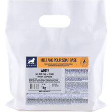 Forbury 1kg Soap Base White Opaque. Melt and Pour soap-Making