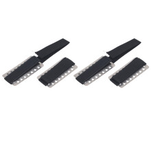 2 Pairs Snow Claw Ice Grippers – Stainless Steel Spikes for Climbing & Traction