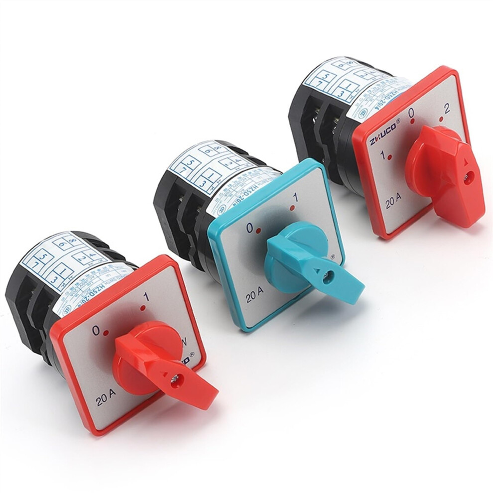 20A 4 Position Rotary Cam Switch With Multipolar Dualpole Power Transfer Control 9412369272287