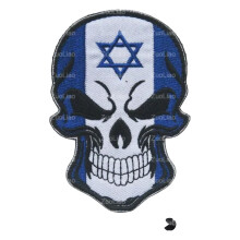 Reflective Israel Flag Tactical Hook Patch for Night Visibility Military Morale Badge