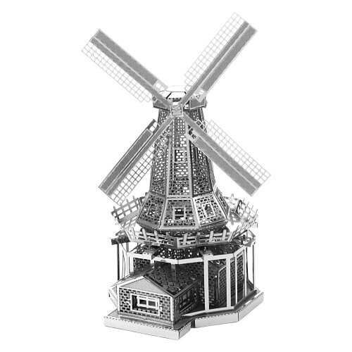 Dutch Windmill Model Building Kit  3D Windmill Assembly Kit with Figures  Educational Learning Toy Construction Set for Kids