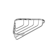 Croydex Chrome Corner Wire Soap Dish - Mild Steel Corner Shower Storage, Elegant Bathroom Accessory with Screw to Wall Fixings, Wall Plugs & Screws