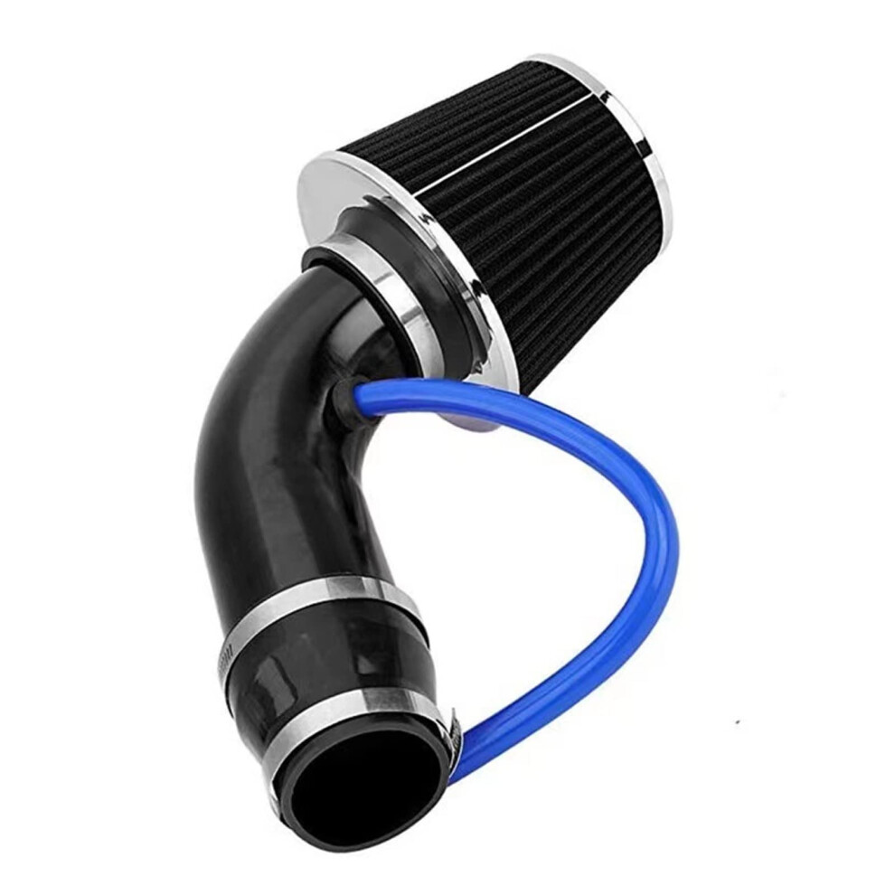 Universal 76Mm Cold Air Intake Kit With Flow Mushroom Filter, Aluminum Pipe, Red 9412369273178