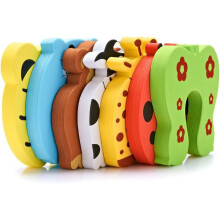 Fermaporta a forma di simpatici e colorati animali dei cartoni animati, protezione contro lo schiacciamento delle dita per la sicurezza dei bambini,