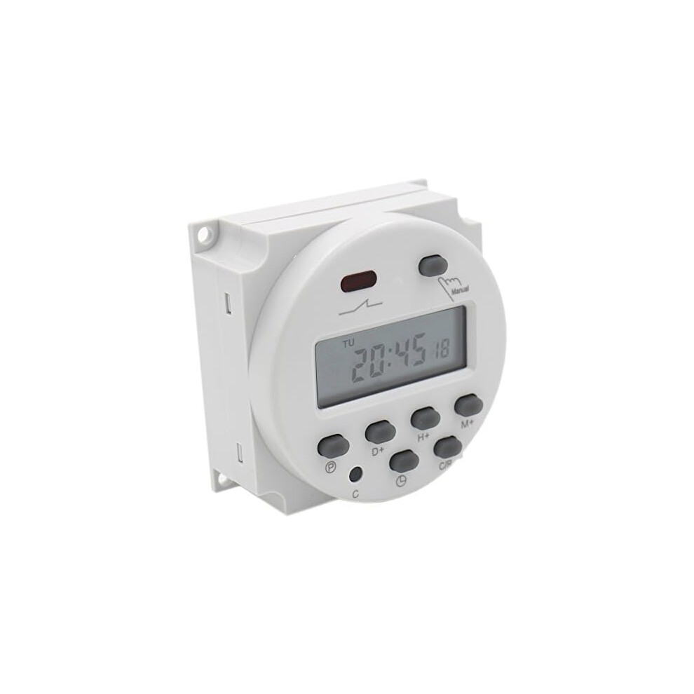 Digital Timer Switch, Advanced Weekly Programming, Programmable Time Relay Switch For Home Appliances, Digital Lcd Power With Scheduled Times Daily 9448196645192