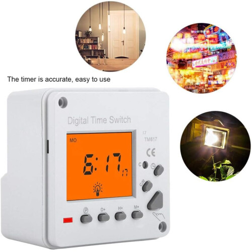 Waterproof Cover for Digital LCD Timer, Industrial Grade Chip, Heavy Duty Digital Timer for Automatic Control Devices with Accurate Timing Control 2
