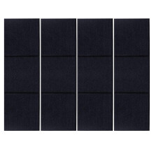 Panneaux muraux insonorisants, Texture en Fiber de-Noir