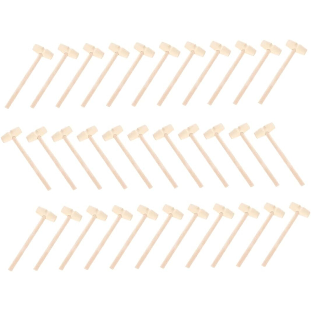 Elegant Mini Wooden Hammers, Quality Wooden Mallets With Smooth Lacquer Free Surface For Crafting And Chocolate Making 9128293420297