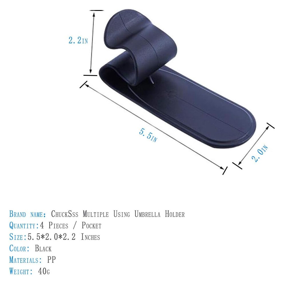 Efficient Storage Solution For Your Car Or Home, Adhesive Umbrella Hooks Expand Storage Space, Universal Trunk Hook Fastener Clip Organizer Hanger 9128293420785