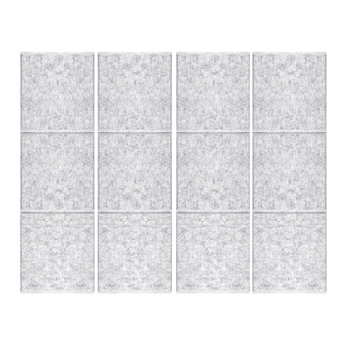Square Foam Panel Polyester Fiber Wall Panels for-silver gray