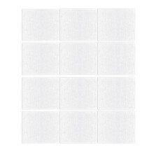 Ensemble de 12 panneaux muraux en mousse acoustique,-Blanc