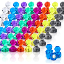 Decoratieve magneten, supersterke magneten voor kantoor, klaslokaal en whiteboard - diverse kleuren punaisemagneten, schaakbordvormig ontwerp,