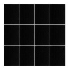 Lot de 12 carreaux muraux en mousse acoustique, panneau de-Noir