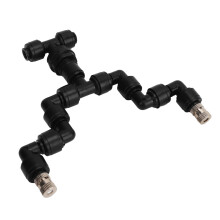 Spruzzatore nebulizzatore per rettili con rotazione di 360, doppi ugelli e bastoncino argentato