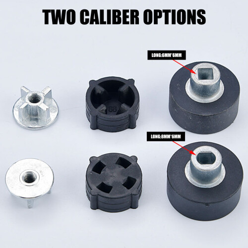 3Pcs Blender Gear Connector Universal-Rectangular head thr 2
