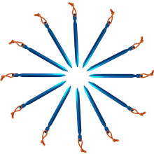 Ultralight Tent Stakes, Resistant To Corrosion Aluminium Alloy Construction, Reflective Rope For Night Navigation, Perfect For Backpacking And