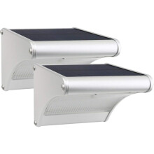 Luminária de parede solar com sensor de movimento, carregamento automático, iluminação de segurança externa, painel solar de silicone