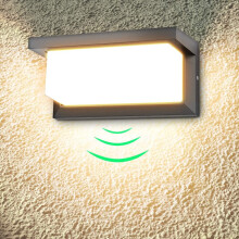 Moderna applique da esterno con sensore di movimento, adatta per interni ed esterni, LED da 18 W con facile installazione per il soggiorno.