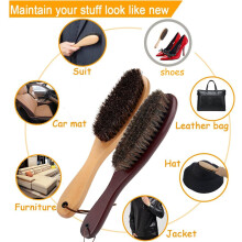 Effortless Cleaning Companion, Scratch-Free Shine Clothes Brush With Solid Wooden Handle, Your Ultimate Lint And Pet Hair Remover